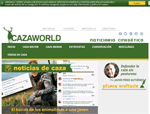 Tablet Screenshot of cazaworld.com
